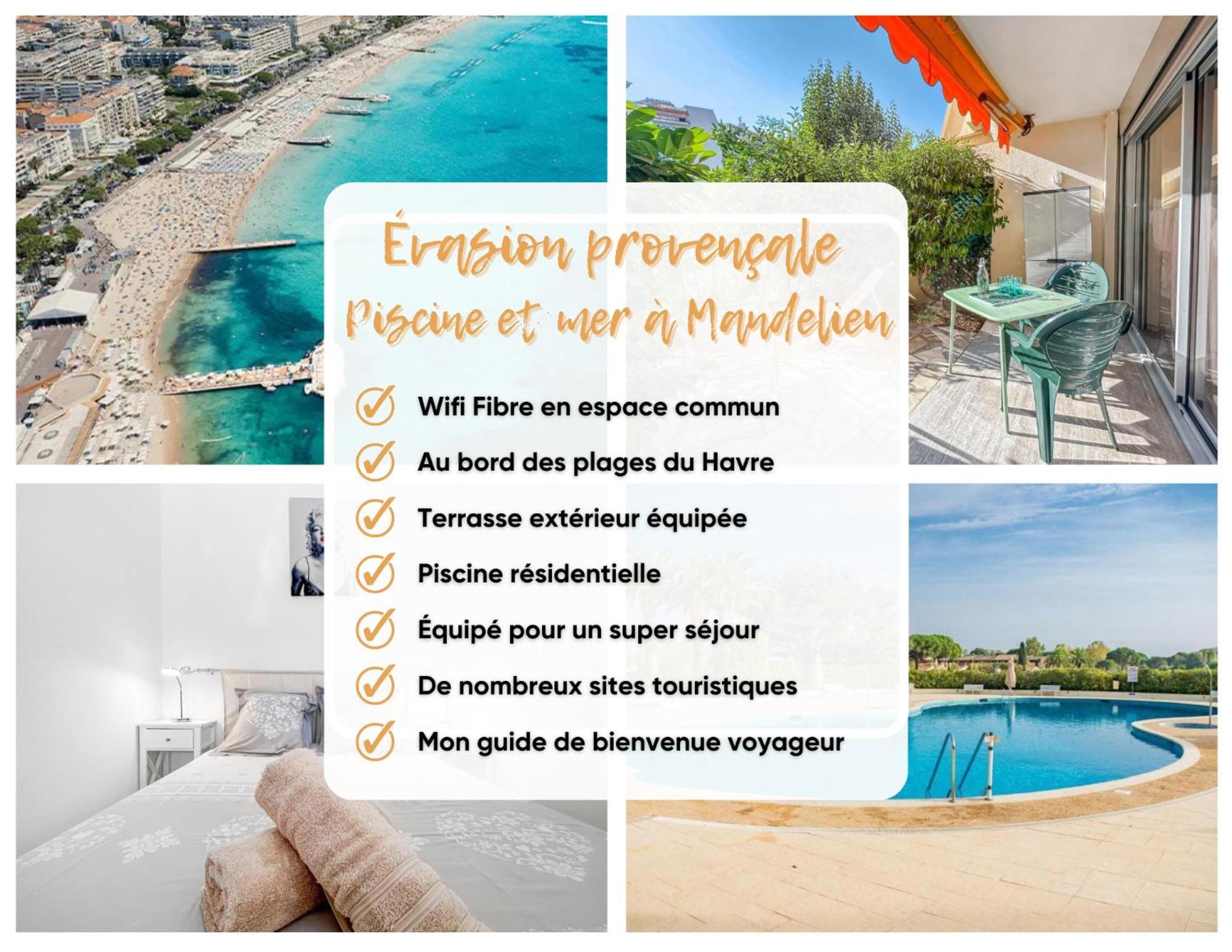 Evasion Provencale - Piscine Et Mer A Mandelieu Εξωτερικό φωτογραφία